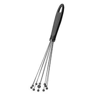 Kochblume Kugelschneebesen & Tellerbesen 2er Set | Kugeln aus Premium-Silikon & BPA frei| Hitzebeständige Silikonkugeln | Schonend zur Oberfläche | Farbe: anthrazit
