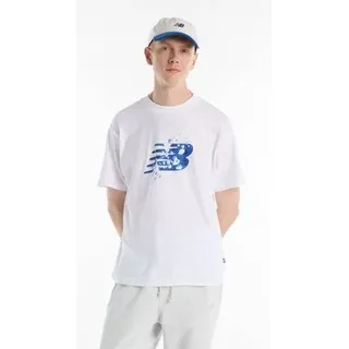 NEW BALANCE Herren Shirt Bubble T-Shirt, Größe XL in Weiß WHITE (MT61Z286WT)