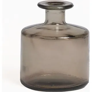 Vase Aus Recyceltem Glas 12 Cm Pussa Grau Taupe - Sklum