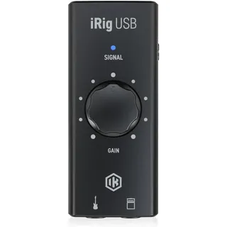 IK Multimedia iRig USB - Universelles Gitarren-Interface (6.3mm Klinke), Audio Interface, Schwarz
