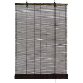 GARDINIA Bambus-Rollo 120 x 160 cm braun/transparent