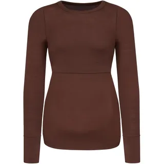 Normani Normani, Damen, Funktionsshirt, Merino Umstands-Langarm-Shirt „Cambria“ - 8767 (XXL), Braun
