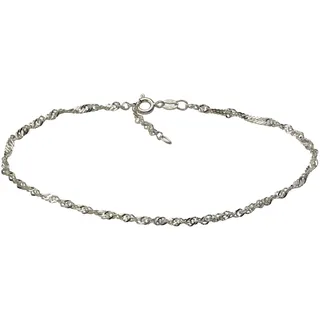 FIRETTI Fußkette FIRETTI "Schmuck Geschenk Silber 925 Singapurkette", silber (silberfarben), Fußketten, Damen, Silber 925 (Sterlingsilber)
