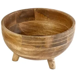 Next Obstschale Obstschale aus Mangoholz mit Fuß, Holz, (1-tlg) beige