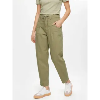 s.Oliver Ankle-Hose mit Barrel Leg und Garment Dye Grün 38