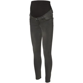 MAMA LICIOUS Mamalicious Tanya Piping Vi207 Maternity Jeans - Dark Grey Denim - XL
