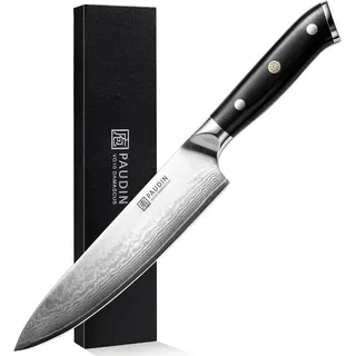 luxuskollektion Damastmesser Kochmesser 20 cm grau