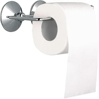 MSV 140326 WC-Rollenhalter Toilettenpapierhalter mit Saugnapf ohne Bohren 17,5 x 9 x 3 cm