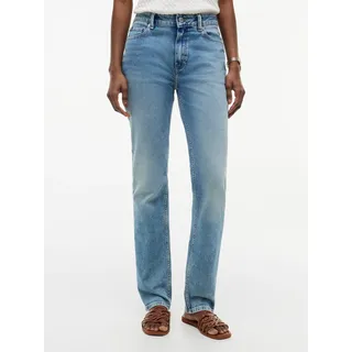 Slim-fit-Jeans TOMMY HILFIGER "SLIM NEW DOREEN LIGHT RW", Damen, Gr. 30, Länge 30, blau (new doreen light), Denim/Jeans, Obermaterial: 98% Baumwolle, 2% Elasthan, unifarben, slim fit lang, Jeans Slim-fit-Jeans, Baumwollmischung, slim fit