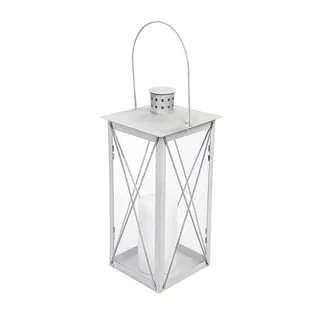 Esschert Design Altzink Laterne, Zink, 12x12x25.5 cm, OZ06