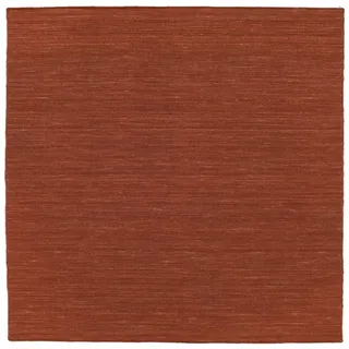 RugVista Handloom Flat, Teppich, Kelim Modern, 250 x cm, Quadratisch, Mittlerer Stapel, Wohnzimmer, Esszimmer, Schlafzimmer, Nur chemische Reinigung, Care & Fair Zertifiziert, Rost