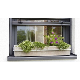 HT Blumenkastenhalterung Fenster Blumenkastenhalter verstellbar Aluminium Druckguss