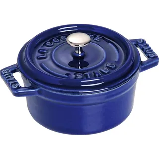 Staub Cocotte 10 cm rund dunkelblau