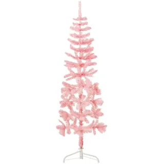 vidaXL Künstlicher Halb-Weihnachtsbaum Schlank Rosa 180 cm