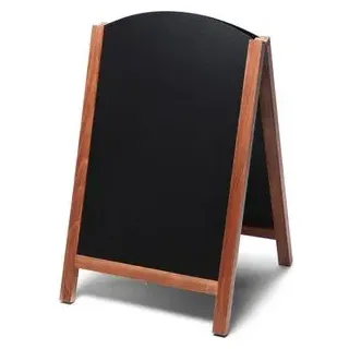 showdown displays® Kundenstopper Tafel Holz 55 x 85 cm 1 St. Hellbraun