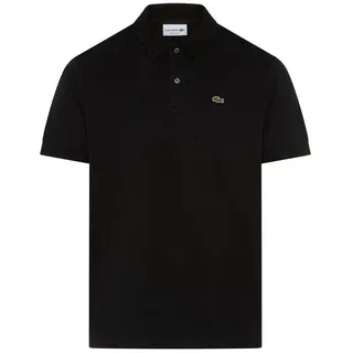 Lacoste Poloshirt Polokragen, Jersey-Qualität, gesticktes Krokodil auf der Brust schwarz XXL