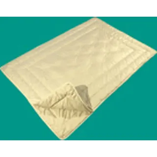4 Jahreszeiten Kamelhaar Bettdecke 155x220 Bio Baumwolle Steppbett Übergröße waschbar - Beige