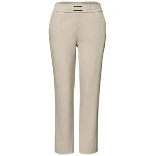 STREET ONE Mid Waist Slim Leg Hose Cobble Stone 44 28