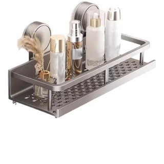 lesulety Duschgel Halterung Ohne Bohren Duschablage Saugnapf Ablage Dusche Duschorganizer Duschablage Ohne Bohren Duschgel Halterung Duschkorb Ohne Bohren Saugnapf Kitsure,A,30CM