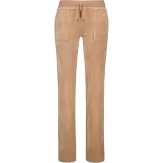 Juicy Couture Sweathose DEL RAY TRACKPANT GOLD HARDWARE Damen Trainingshose Damen, Sweathose, Velour, Jogginghose mit Glitzer, Sale braun L