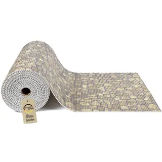 Bestlivings Weichschaummatte auf Rolle 1500x80cm (15 Meter) Bruchstein Beige – Bodenschutz rutschfest schalldämmend, Stärke ca. 5mm – Zuschneidbar – ÖKO-TEX