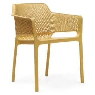 Nardi Net Stapelsessel 60,5 x 58,5 x 80 cm senape
