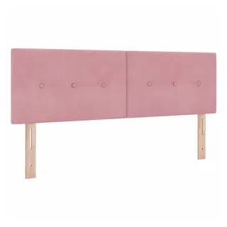 vidaXL Kopfteil mit Kopfteil Rosa 144 cm Samt