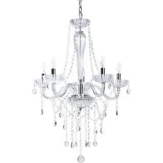 Beliani Locone 5-flg. 40 cm rund silber Kristall
