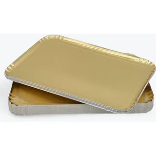 FaisTonGateau 25 Tabletts für Catering, Gold – Tablett 28 x 42 cm.