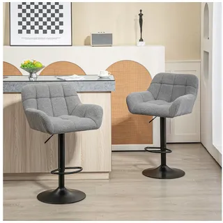 Homcom Barhocker 57,5 x 52,5 x 93-114 cm Grau