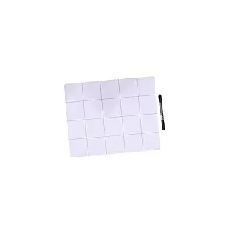 DOITOOL Magnetmatte für Kleinteile 25x30cm, Beschreibbar, 2 Stück | Gummimaterial mit Raster, zum Sortieren von Schrauben und Metallteilen bei Reparaturen