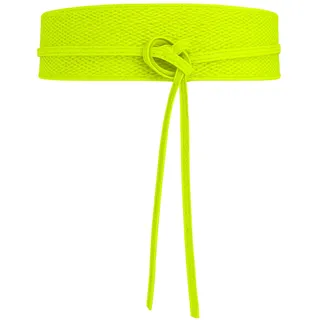 COLLEZIONE ALESSANDRO Damengürtel Leder gelb onesize