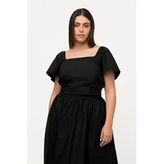 Ulla Popken Blusentop schwarz 50-52