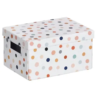 Zeller Aufbewahrungsbox Dots 18 x 25 x 13 cm 18-tlg. bunt