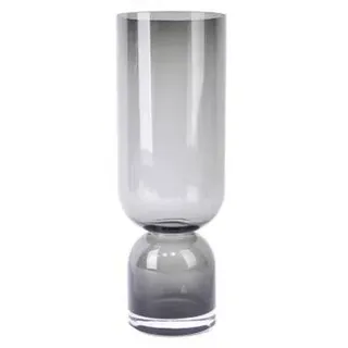 Moderne Vase aus hochwertigem Glas in Anthrazit - Eleganz für ihr Zuhause