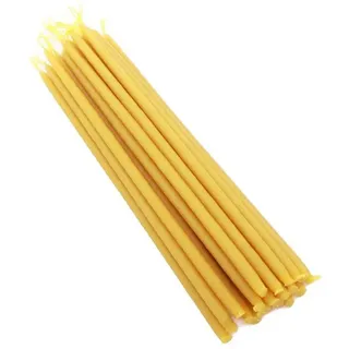 NKlaus Bienenwachskerze 3320g (ca. 500 St) Kerzen 100% Bienenwachs 22cm H gelb