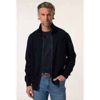 Boston Park Poloshirt Strickjacke FLEXLASTIC® Stehkragen Zipper blau|schwarz 80