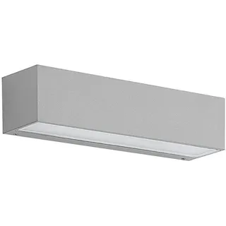 LUCANDE Außenwandleuchte Aluminium 6,0 cm 1-flammig grau/silber