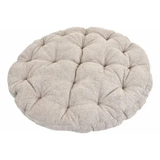 XXL Papasan Bodenkissen Kinder rund dick Sitzkissen (Grau-flauschig, Ø110cm)