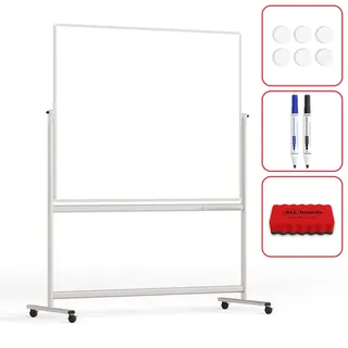 ALLboards Mobiles Whiteboard 150 x 120 cm Weiß