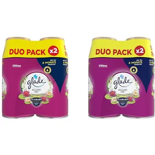 Glade (Brise) Automatic Spray Nachfüller, Raumduft, Relaxing Zen, 4er Pack (2 x 269 ml)