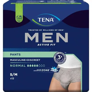 TENA Men Act.Fit Inkontinenz Pants Norm. S/M grau 4x12 st