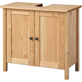WELLTIME Waschbeckenunterschrank WELLTIME "Landhaus Sylt, Badschrank, Badmöbel, FSC-zertifiziert", natur, B:63,5cm H:60cm T:30,5cm, Holzwerkstoff, Schränke, Waschbeckenunterschrank, Badmöbel im Landhaus-Stil, Breite 64 cm, aus Massivholz