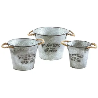 Kobolo METAL3PLANT59 Ø 21 x 21 cm Silber Komplettset