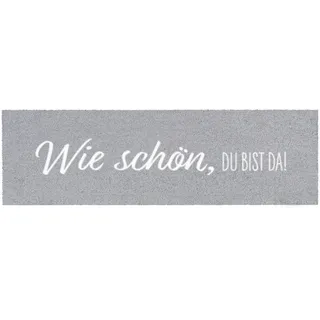 MOCAVI Mat Mini-Läufer 30x100 cm Indoor & Outdoor PVC-frei anthrazit Stiefelmatte schmal lang waschbar Terrassenmatte Schuhmatte Schuhparkplatz randlos rutschfest