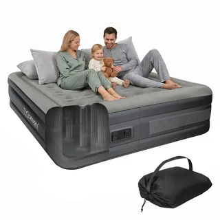 ML-Design Luftbett Selbstaufblasend für 2 Personen 203x157x47 cm Grau