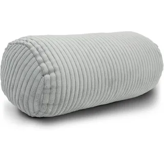 Amilian Nackenrolle mit Bezug 40x15 cm – Cord Kissen mit Füllung – Waschbar – Für Erwachsene & Kinder – Ideal für Nacken (Nachtnebel, 40 x 15 cm)