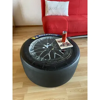 Beistelltisch aus Racing Slick/Rennreifen org. aus der DTM, GT 3, Geschenke für Männer