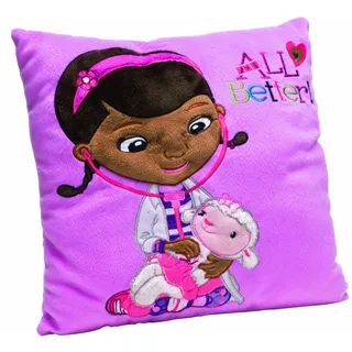 Joytoy 15404 - Doc McStuffins Kissen Bestickt, 33 x 33 cm
