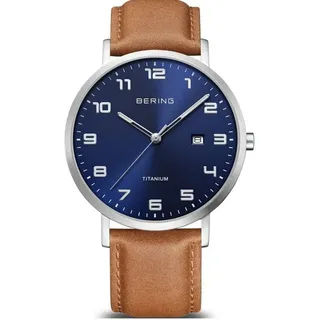 BERING Titanium 18640-567 Leder 40 mm 18640-567